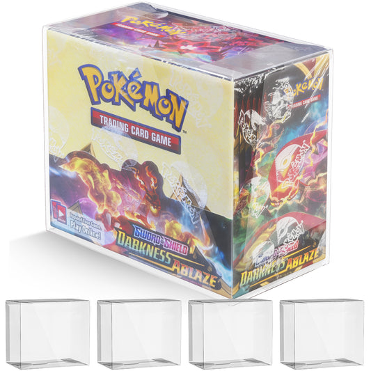 PET Plastic Pokemon Booster Box Case Protectors 0.5mm Thick (Pack of 5)