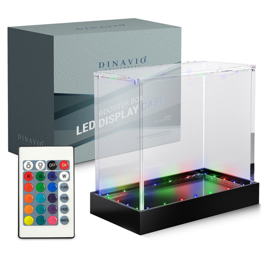 LED Booster Box Acrylic Display Case with Black Base