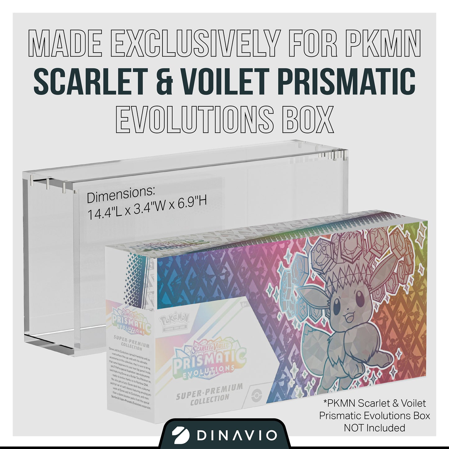 Prismatic Evolutions SPC Acrylic Case