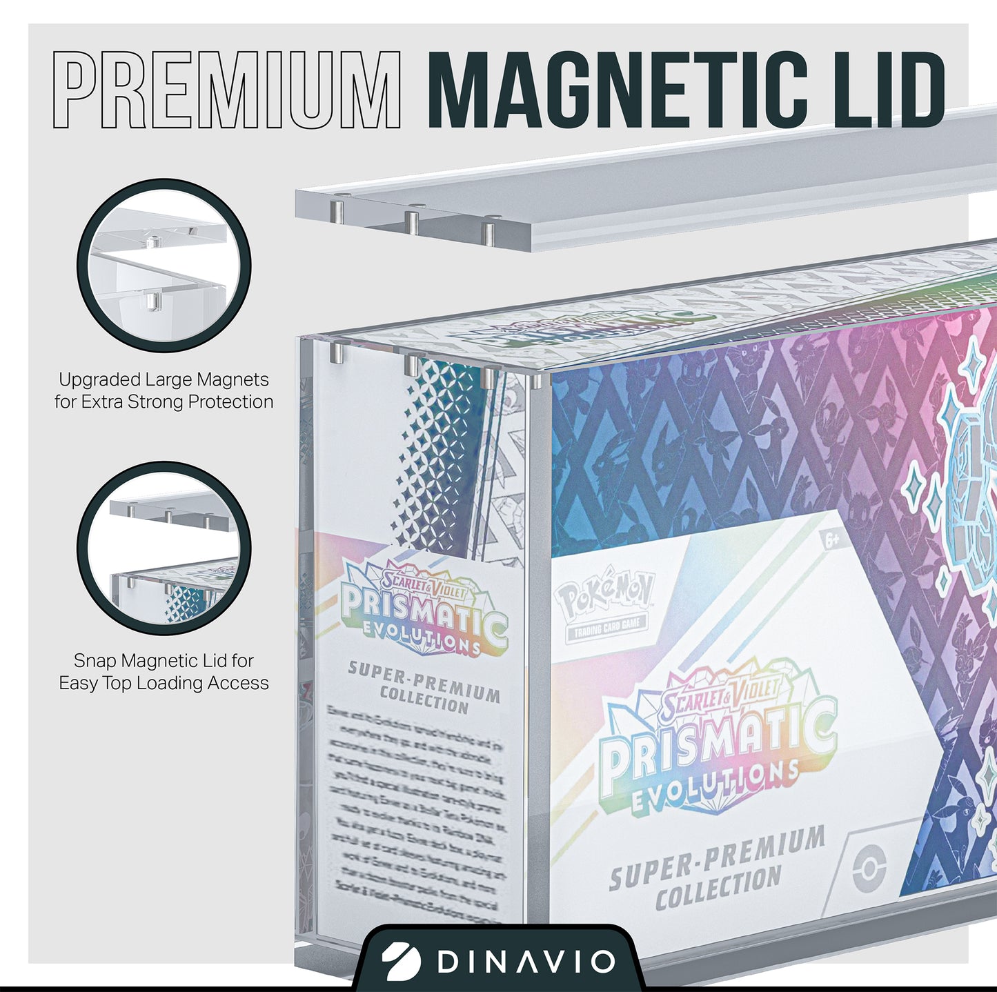 Prismatic Evolutions SPC Acrylic Case