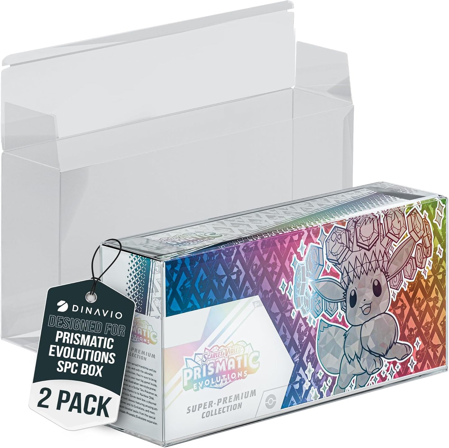 spc pokemon cards 2 Pack Pristmatic Evolutions SPC Protectors – Dinavio Crafthouse