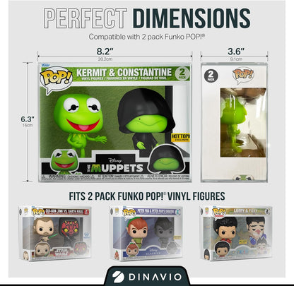 Funko Pop 2 Pack 0.7mm Premium Soft Protector (5 Pack)