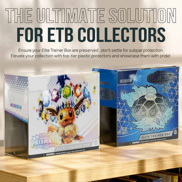 pokemon aufbewahrung Box Protector Klar Pokémon Elite Trainer Box Protector