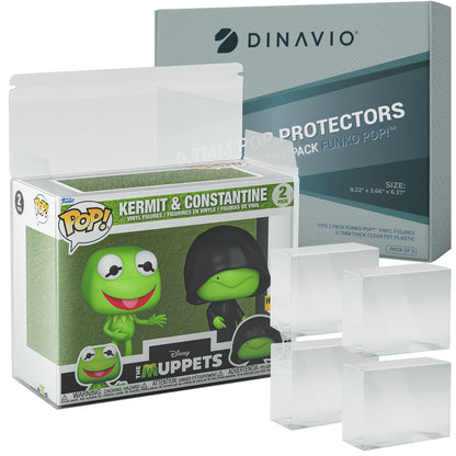 Funko Pop 2 Pack 0.7mm Premium Soft Protector (5 Pack)