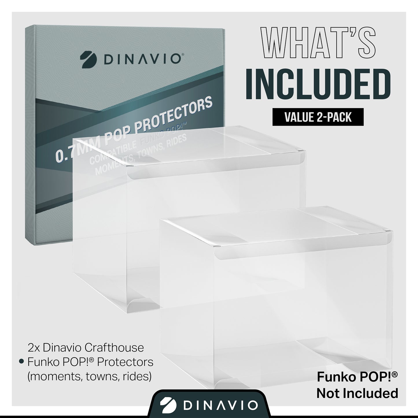 Funko Pop Moment 0.7mm Premium Soft Protector (2 Pack)