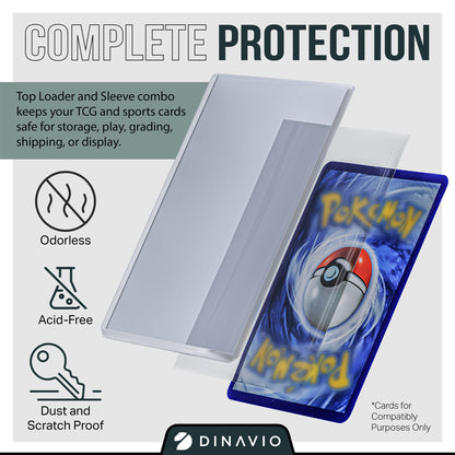 what about some top loader singular card sleeves TopLoad + Sleeves – Dinavio Crafthouse