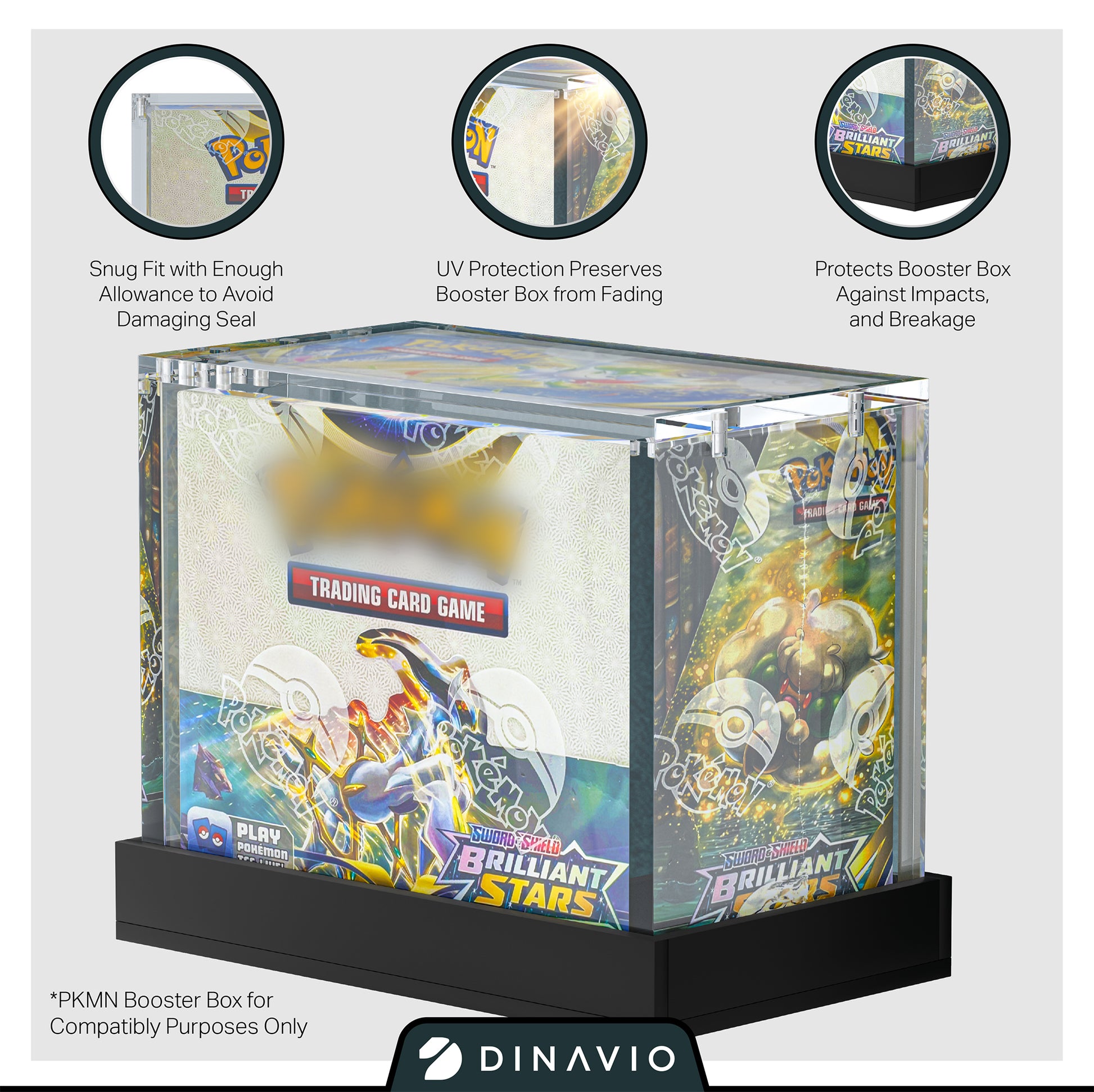 PKMN Booster Box Case (With Base) Dinavio Crafthouse PKMN Booster Box Case (With Base) Dinavio Crafthouse