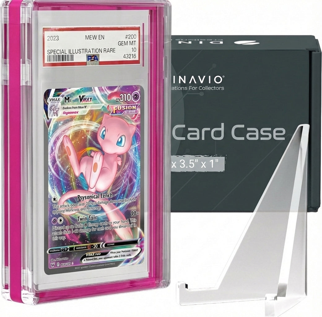 tag graded cards Card Grading Submission Kit for PSA, TAG, CGC, SGC & BGS Premium All-in-One Self-Sealing Shipping Box with Shock-Absorbent Foam, 25 Semi-Rigid Holders, 25 Sleeves, Microfiber Cloth & Barcode Sticker PSA / CGC / TAG