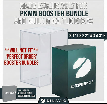 15 Pack PET Plastic PKMN Booster Bundle Protectors