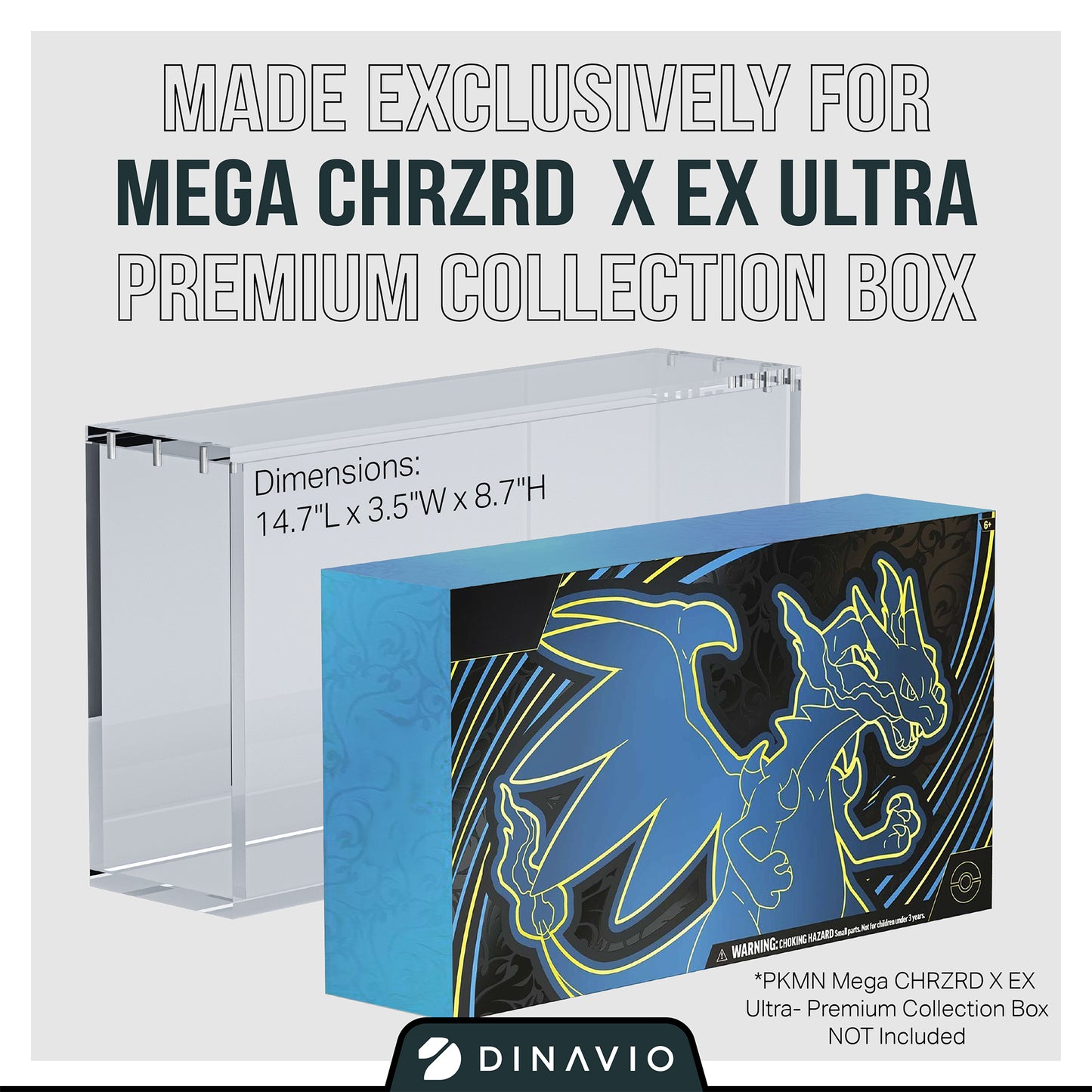 Mega Charizard X ex UPC Acrylic Case