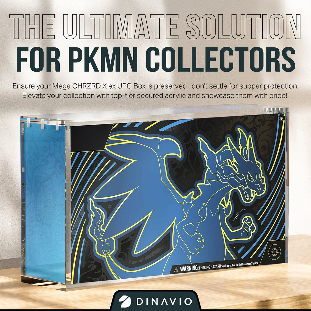 151 UPC and Mega Charizard X ex UPC Acrylic Case – Dinavio Crafthouse